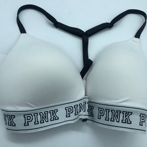 Victoria’s Secret Pink Logo Push Up Bra Triangle